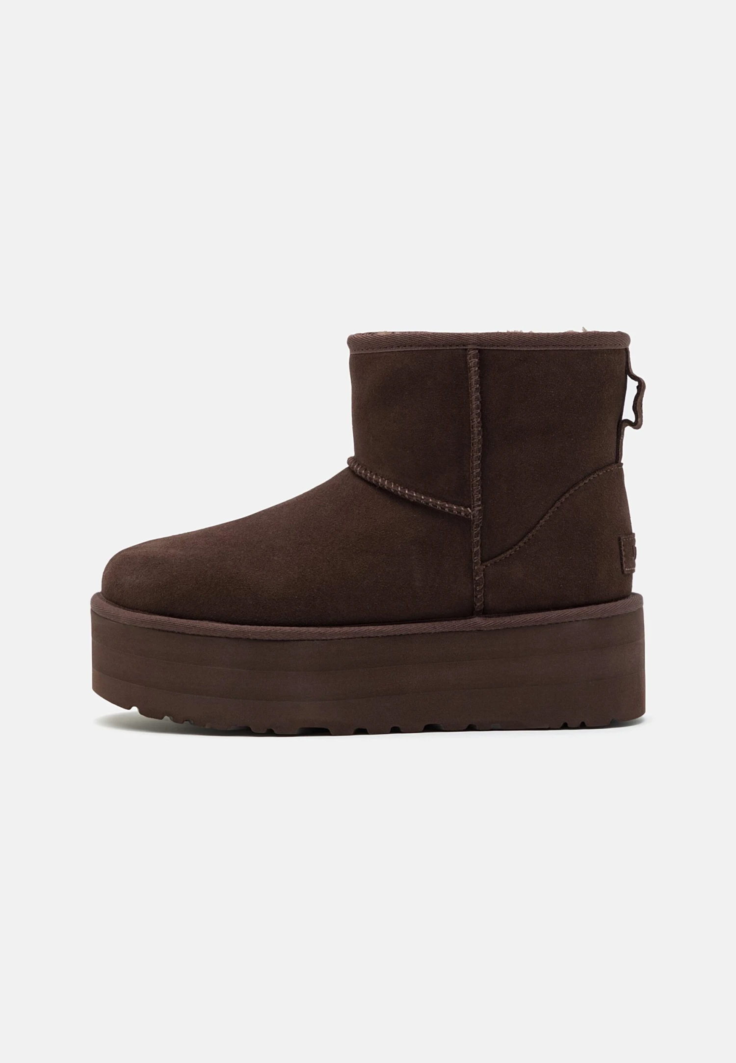 Ugg Classic Mini Platform - Enkellaarsjes Met Plateauzool - Burnt Cedar 2 Ugg Classic Mini Platform - Enkellaarsjes Met Plateauzool - Burnt Cedar - Afbeelding 2
