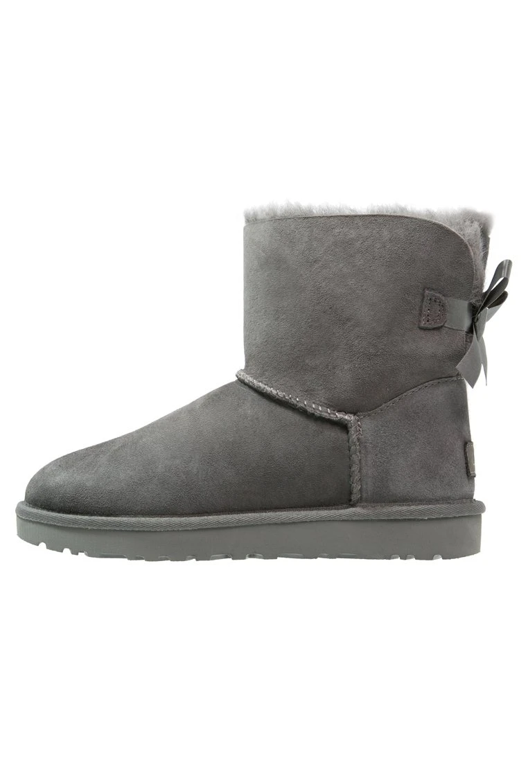 Ugg Mini Bailey Bow - Korte Laarzen - Grey 2 Ugg Mini Bailey Bow - Korte Laarzen - Grey - Afbeelding 2