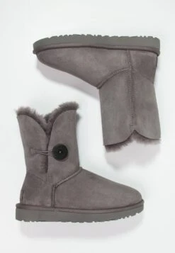 Ugg Bailey Button Ii - Korte Laarzen - Grey -Ugg 083e32cf055e41e6a34385d57c7786dc
