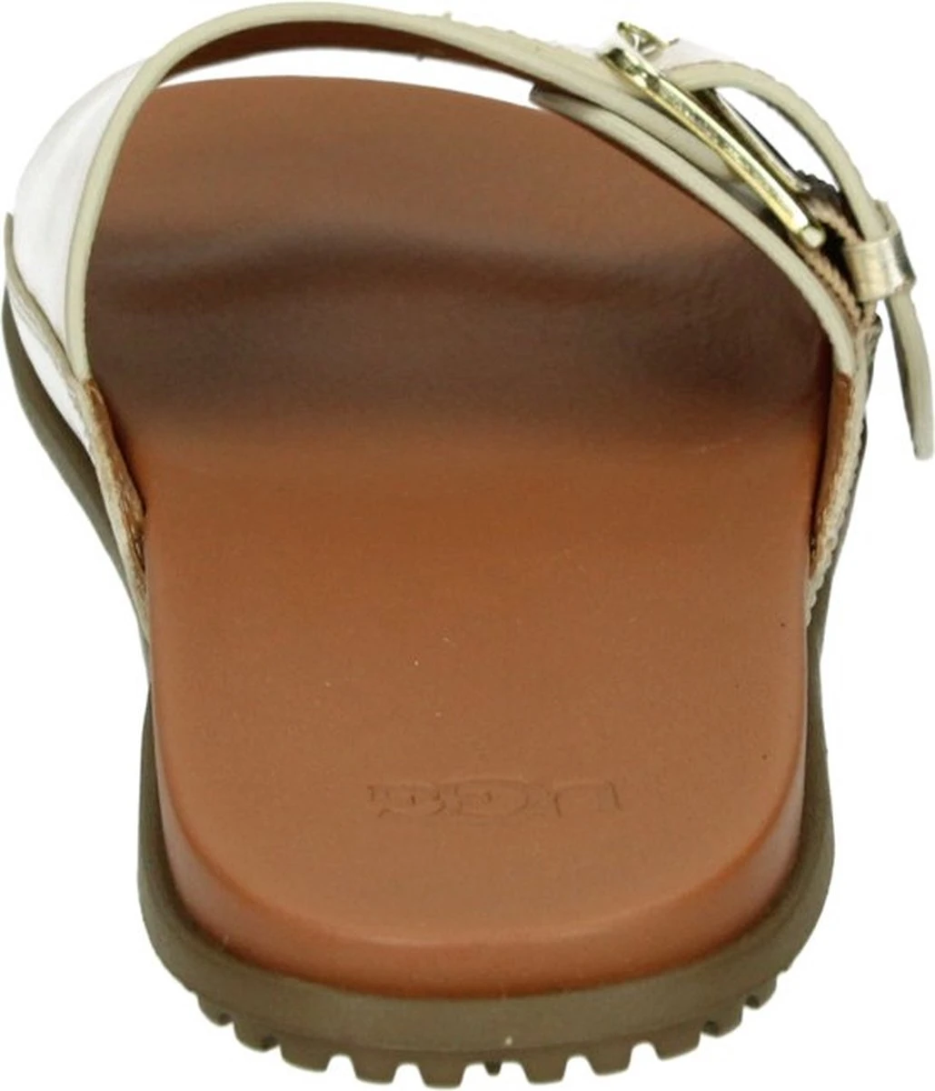 UGG W Solivan Buckle Slide Dames Slippers - Goud/Metallic - Maat 41 2 UGG W Solivan Buckle Slide Dames Slippers - Goud/Metallic - Maat 41 - Afbeelding 2