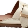UGG W Solivan Buckle Slide Dames Slippers - Goud/Metallic - Maat 41