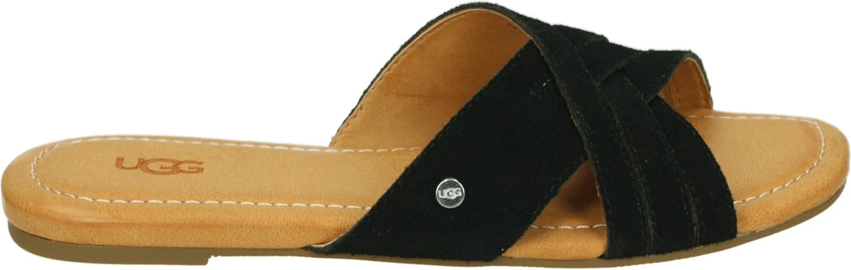 UGG W Kenleigh Slide Dames Sandalen - Zwart - Maat 40 1 UGG W Kenleigh Slide Dames Sandalen - Zwart - Maat 40