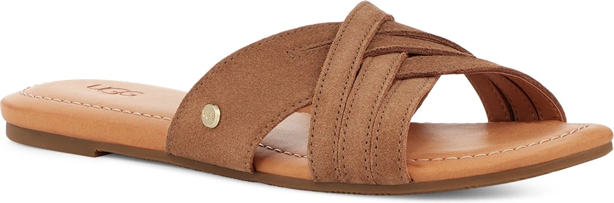 UGG W Kenleigh Slide Dames Sandalen - Chestnut - Maat 40 2 UGG W Kenleigh Slide Dames Sandalen - Chestnut - Maat 40 - Afbeelding 2