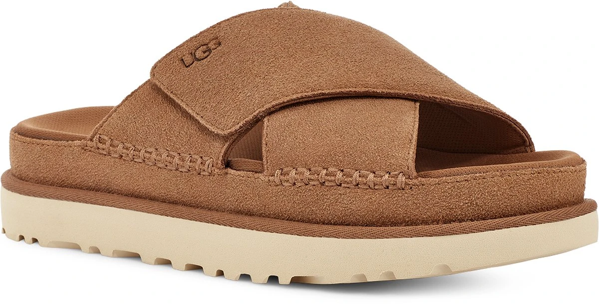 UGG W Goldenstar Cross Slide Dames Sandalen - Chestnut - Maat 40 5 UGG W Goldenstar Cross Slide Dames Sandalen - Chestnut - Maat 40 - Afbeelding 5