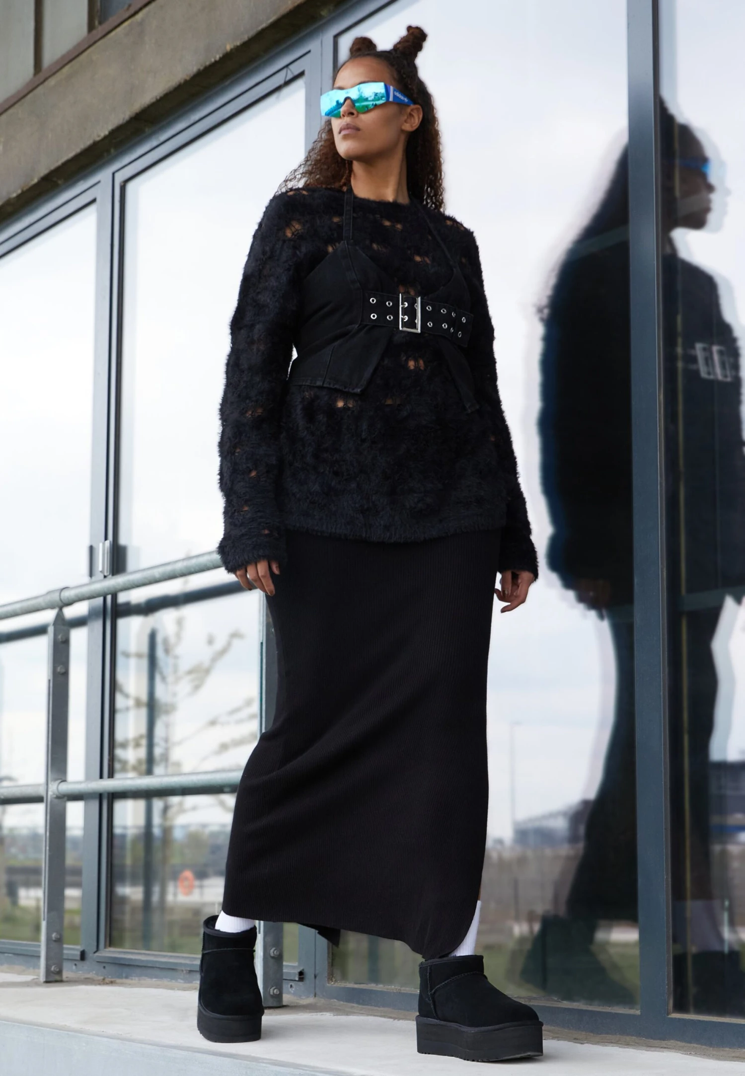 Ugg Classic Ultra Mini Platform - Enkellaarsjes Met Plateauzool - Black 1 Ugg Classic Ultra Mini Platform - Enkellaarsjes Met Plateauzool - Black