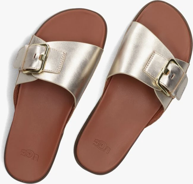 Gouden Ugg Slippers W Solivan Buckle Slide 4 Gouden Ugg Slippers W Solivan Buckle Slide - Afbeelding 4