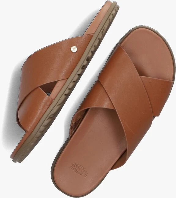 Cognac Ugg Slippers W Solivan Crossband 4 Cognac Ugg Slippers W Solivan Crossband - Afbeelding 4