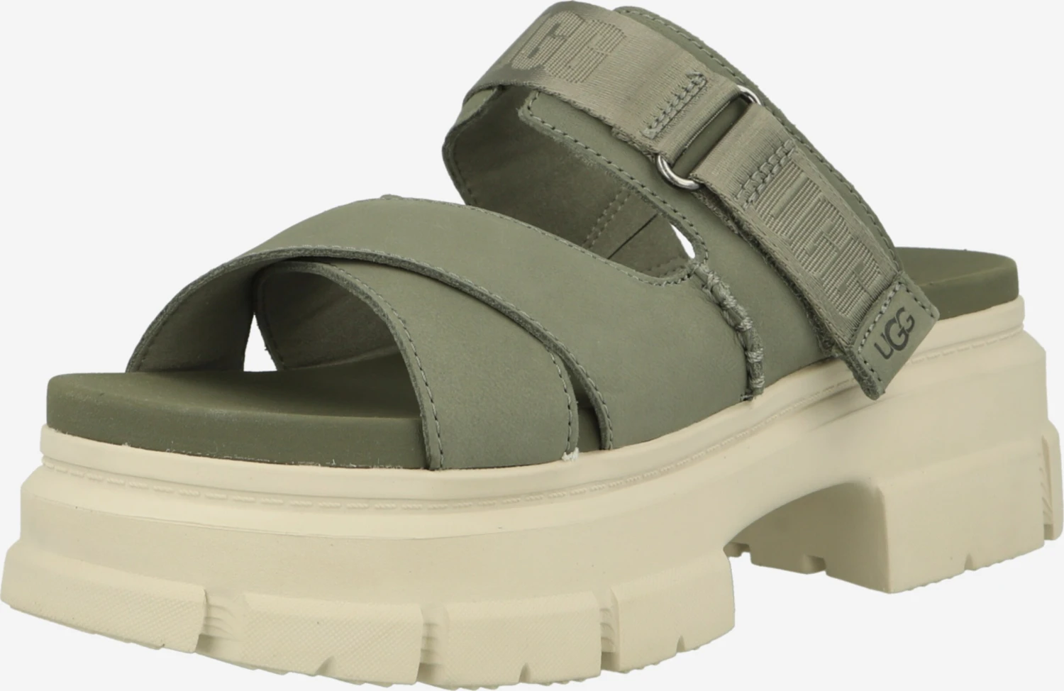 Ugg Sandalen Met Hak Muiltjes Ashton Dames Donkergroen 1 Ugg Sandalen Met Hak Muiltjes Ashton Dames Donkergroen