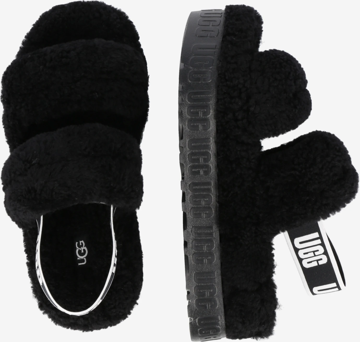 Ugg Pantoffels Huisschoenen Fluffita Dames Zwart 2 Ugg Pantoffels Huisschoenen Fluffita Dames Zwart - Afbeelding 2