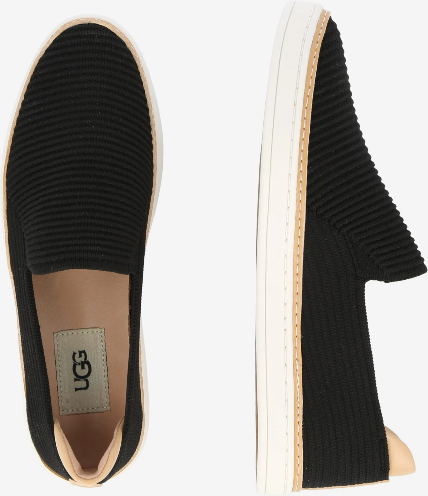 Ugg Slip-on Sneakers Slip-on Dames Zwart 2 Ugg Slip-on Sneakers Slip-on Dames Zwart - Afbeelding 2