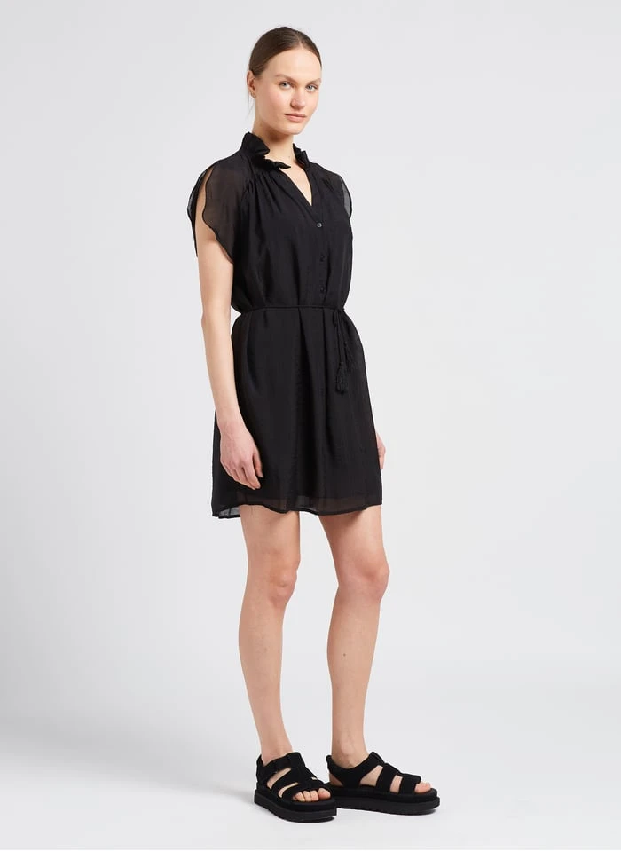 Ugg GOLDENSTAR STRAP - Platte, Suède Sandalen | Zwart 6 Ugg GOLDENSTAR STRAP - Platte, Suède Sandalen | Zwart - Afbeelding 6