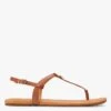 Ugg MADEENA - Platte, Leren Sandalen | Beige