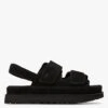 Ugg GOLDENSTAR SLINGBACK - Platte, Suède Sandalen | Zwart