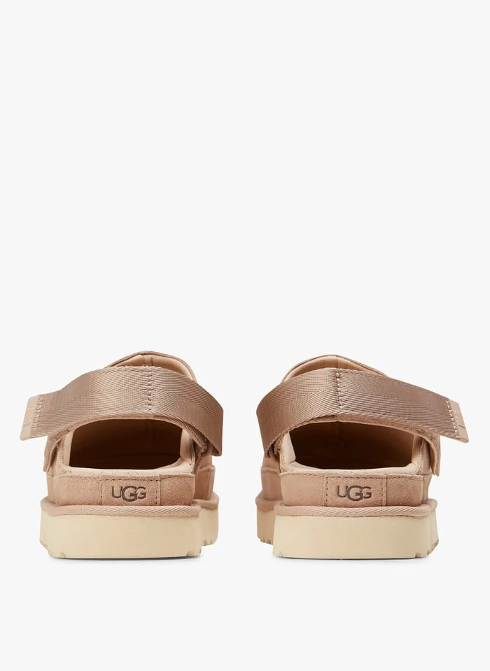 Ugg GOLDENSTAR CLOG - Leren Klompen Met Sleehak | Beige 4 Ugg GOLDENSTAR CLOG - Leren Klompen Met Sleehak | Beige - Afbeelding 4