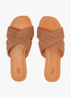 Ugg KENLEIGH SLIDE - Platte, Leren Slippers | Beige 17 Ugg KENLEIGH SLIDE - Platte, Leren Slippers | Beige -Ugg 4131649