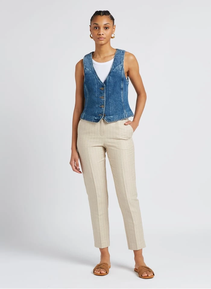 Ugg KENLEIGH SLIDE - Platte, Leren Slippers | Beige 4 Ugg KENLEIGH SLIDE - Platte, Leren Slippers | Beige - Afbeelding 4