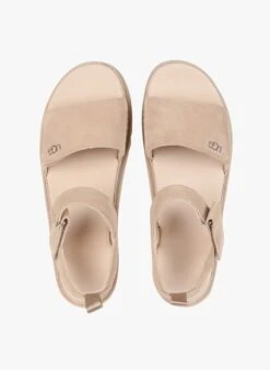 Ugg GOLDENSTAR - Leren Sandalen Met Sleehak | Beige -Ugg 4161243