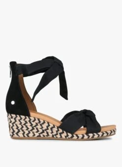 Ugg YARROW - Stoffen Sandalen Met Sleehak | Zwart