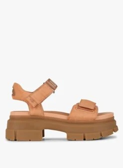 Ugg ASHTON ANKLE - Platte Sandalen Van Twee Materialen | Bruin