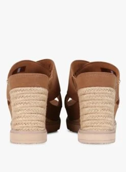 Ugg ABBOT SLIDE - Leren Sandaaltje Met Sleehak | Beige -Ugg 4164573