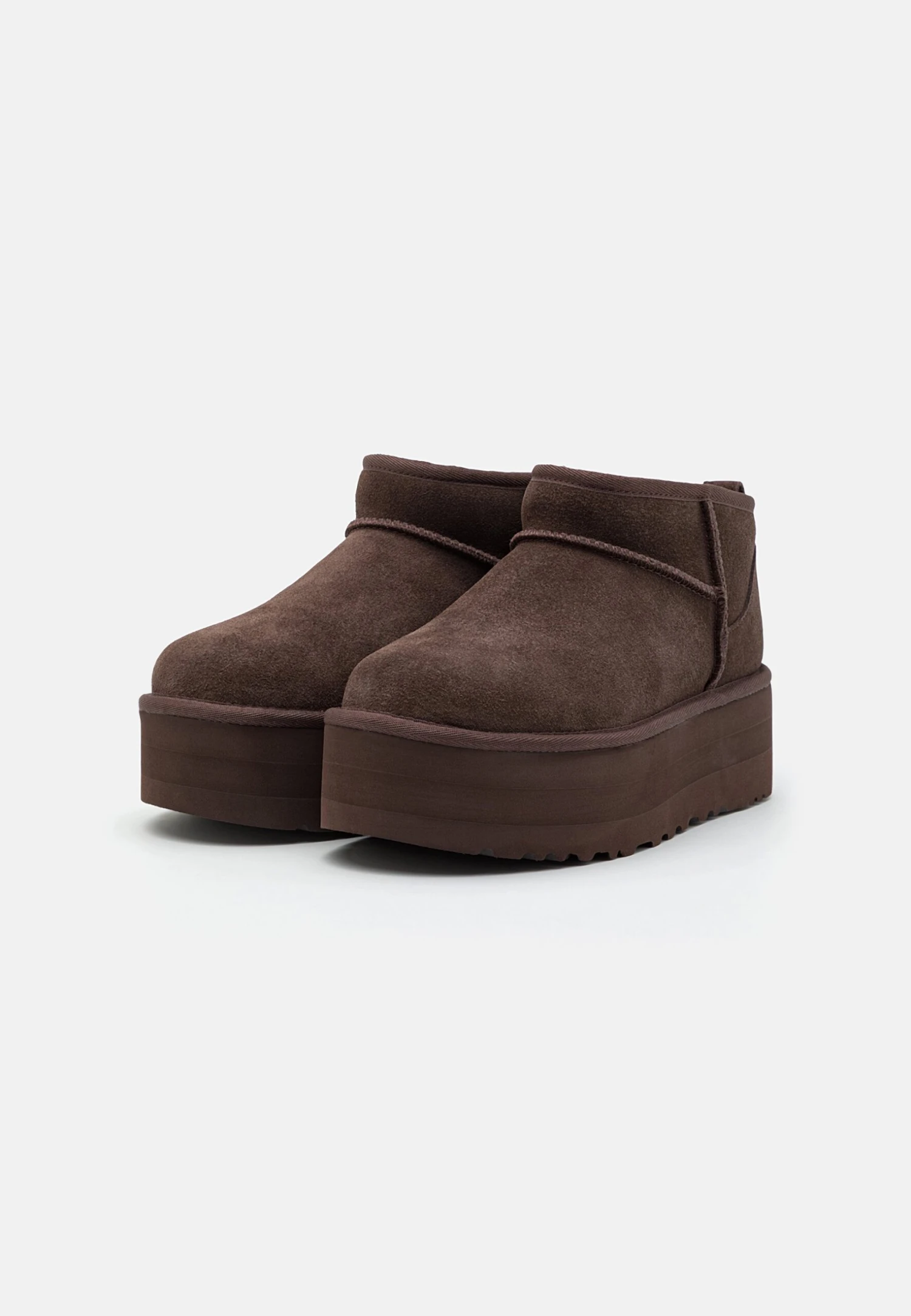 Ugg Classic Ultra Mini Platform - Enkellaarsjes Met Plateauzool - Burnt Cedar 3 Ugg Classic Ultra Mini Platform - Enkellaarsjes Met Plateauzool - Burnt Cedar - Afbeelding 3