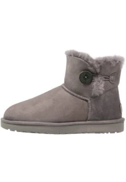 Ugg Mini Bailey Button - Korte Laarzen - Grey