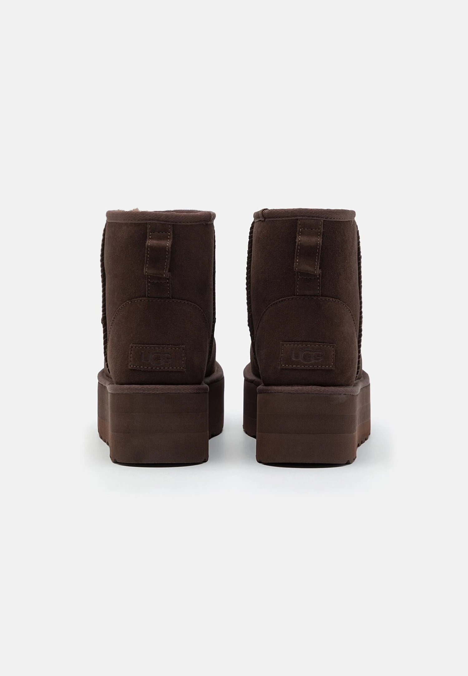 Ugg Classic Mini Platform - Enkellaarsjes Met Plateauzool - Burnt Cedar 4 Ugg Classic Mini Platform - Enkellaarsjes Met Plateauzool - Burnt Cedar - Afbeelding 4