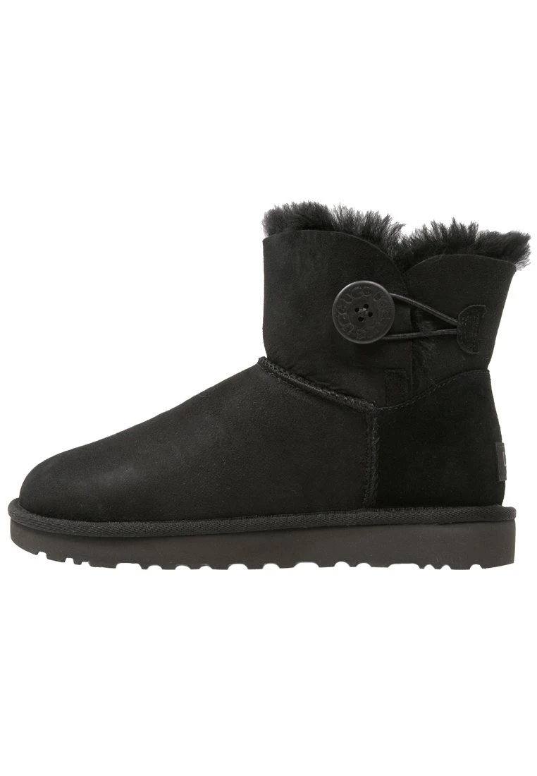 Ugg Mini Bailey Button - Korte Laarzen - Black 3 Ugg Mini Bailey Button - Korte Laarzen - Black - Afbeelding 3