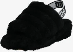 Ugg Pantoffels Huisschoenen Fluff Yeah Dames Zwart