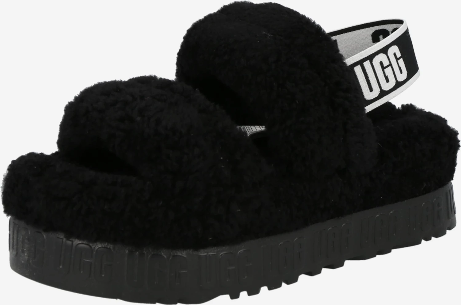 Ugg Pantoffels Huisschoenen Fluffita Dames Zwart 1 Ugg Pantoffels Huisschoenen Fluffita Dames Zwart