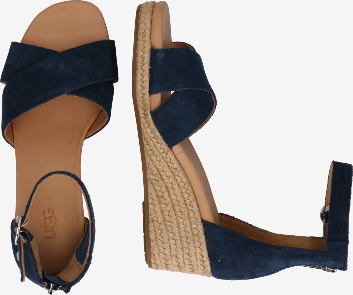 Ugg Sandalen Met Hak Sandaal Eugenia Dames Navy 2 Ugg Sandalen Met Hak Sandaal Eugenia Dames Navy - Afbeelding 2