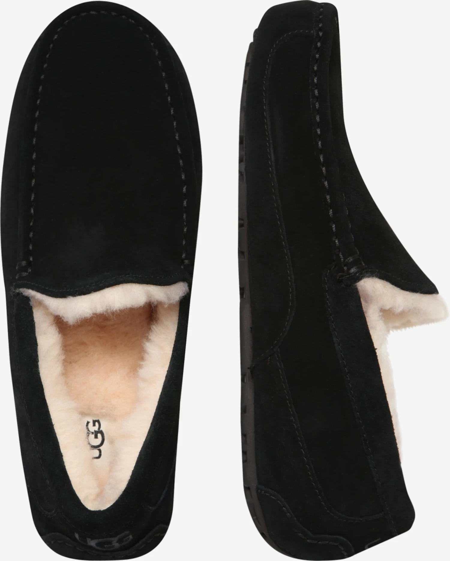 Ugg Lage Schoenen Mocassins Ascot Heren Zwart 3 Ugg Lage Schoenen Mocassins Ascot Heren Zwart - Afbeelding 3