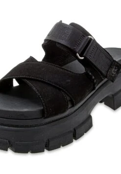 Ugg W Ashton Slide - Sandalen Met Plateauzool - Black -Ugg bd08b06958de459eb36f29ef6814ddd1