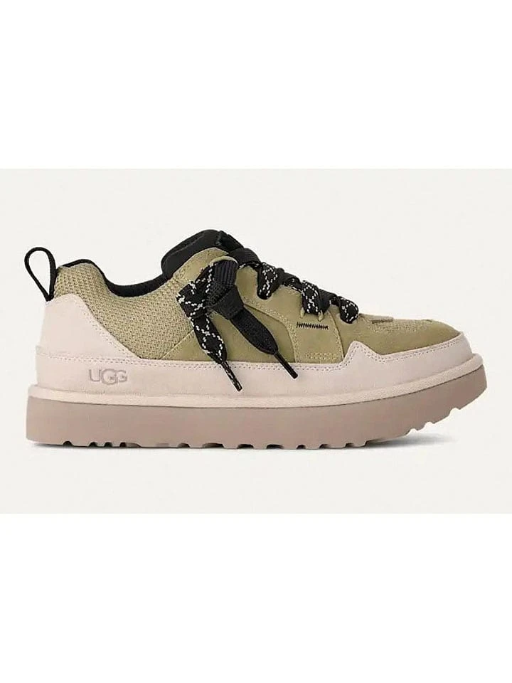 Ugg Leren Sneakers "Lowmel" Beige/groen 1 Ugg Leren Sneakers "Lowmel" Beige/groen